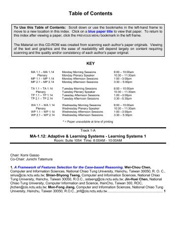 Table of Contents - Lirmm