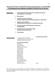 Protokoll der Gemeinderatsitzung vom 06.04.2009 - CSU Bindlach