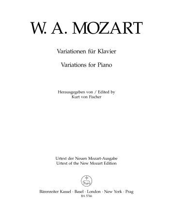 W. A. MOZART - Clarius Audi