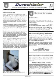 Durachtaler Ausgabe Februar 2012 - Gemeinde Merishausen