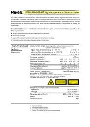 LD90-3100HS-HT high-temperature distance meter - Riegl