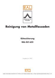Reinigung von Metallfassaden Gütesicherung RAL-GZ 632 - GRM