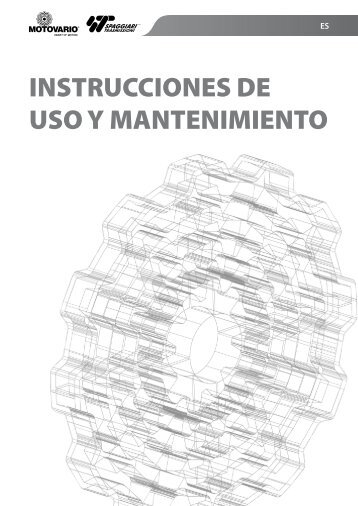 INSTRUCCIONES DE USO Y MANTENIMIENTO - Motovario