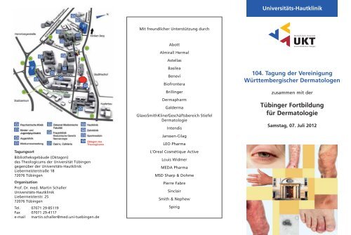 104. Tagung der Vereinigung Württembergischer Dermatologen