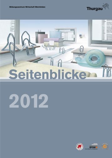 BZWW Seitenblicke 2012 - Bildungszentrum Wirtschaft Weinfelden