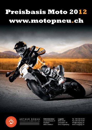 Preisbasis Moto 2012 www.motopneu.ch - Arthur Rüegg Fahrzeug ...