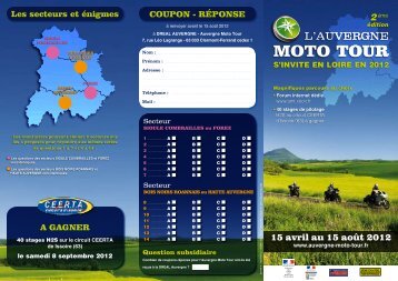 MOTO TOUR - DREAL Auvergne