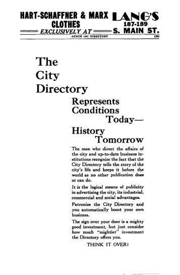 City Directory 1941 vol. 2 - Akron-Summit County Public Library
