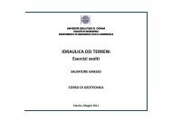 IDRAULICA DEI TERRENI Esercizi svolti - DICA - Università degli ...