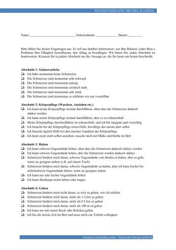 Shoulder Pain And Disability Index Deutsch