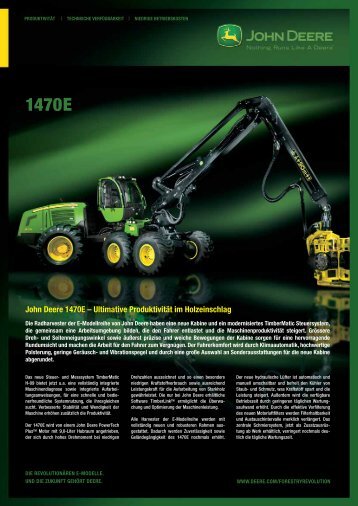 1470E Harvester Broschüre - John Deere
