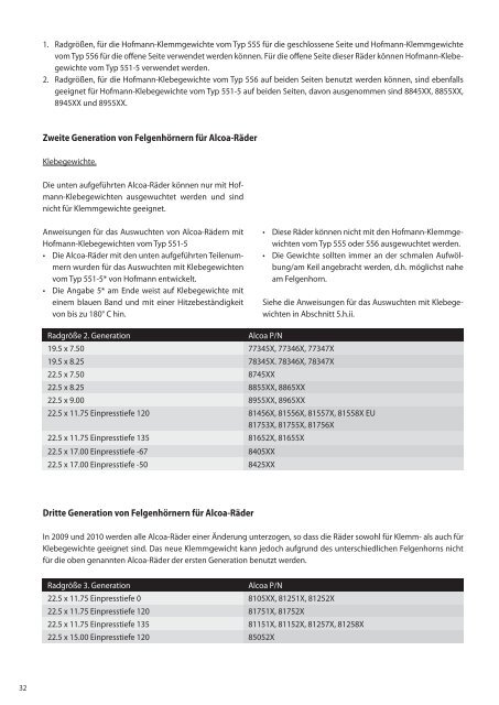 Alcoa Wheel Serviceanleitung