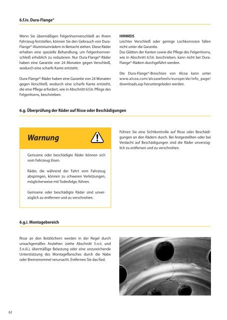 Alcoa Wheel Serviceanleitung