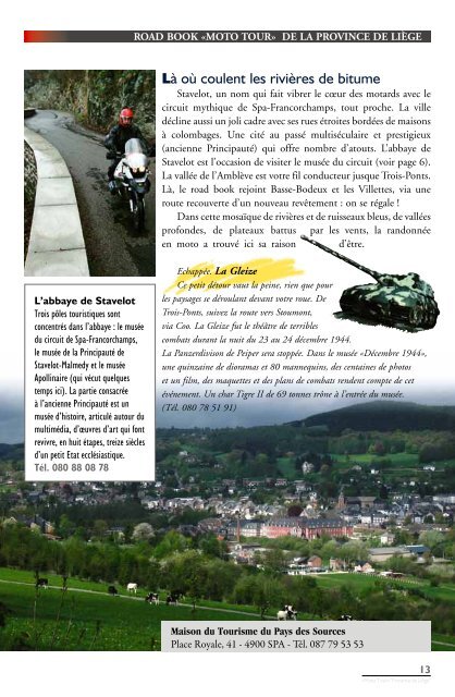 • Les «Demoiselles» de Herstal • Le road book ... - Province de Liège