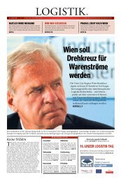 Wien soll Drehkreuz für Warenströme werden - beim Logistik-Kurier