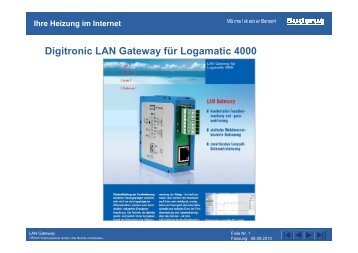 Digitronic LAN Gateway für Logamatic 4000