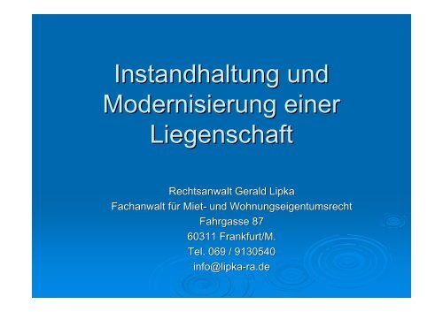 Gerald Lipka - Verband der Immobilienverwalter Hessen eV