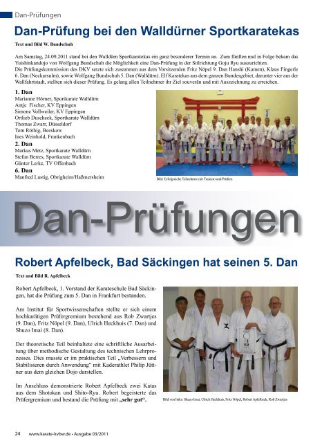 KVBW-Magazin 1103 - Bushido Oberkirch