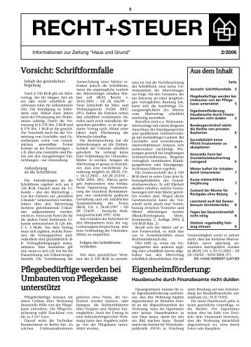 Ausgabe 2/06 als PDF - Haus und Grund Düsseldorf