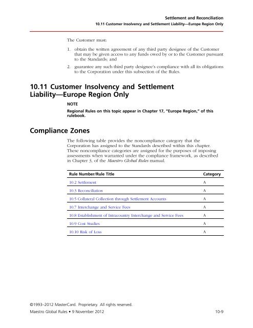 Maestro Global Rules (PDF) - MasterCard