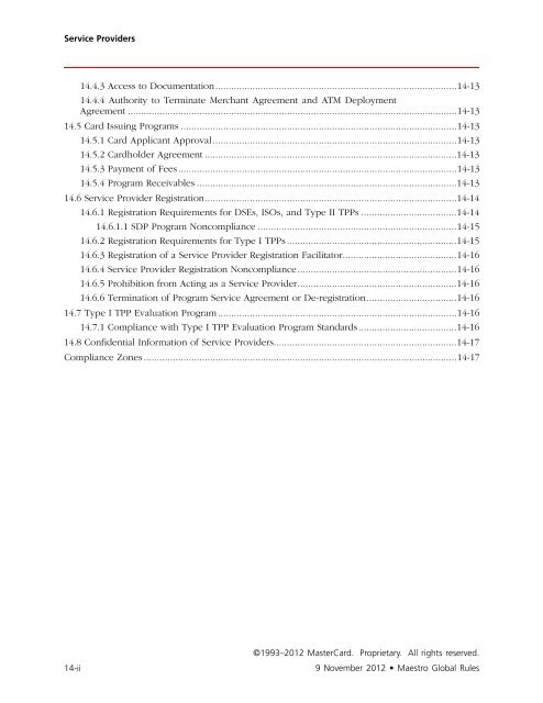 Maestro Global Rules (PDF) - MasterCard