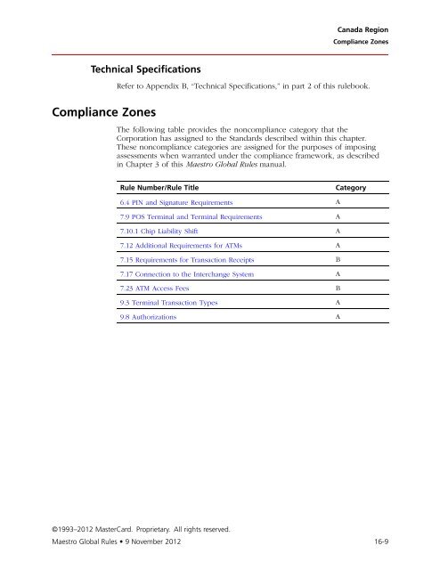 Maestro Global Rules (PDF) - MasterCard
