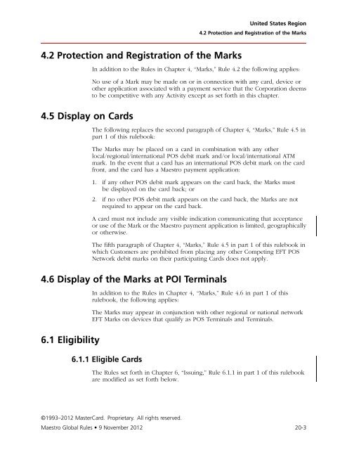 Maestro Global Rules (PDF) - MasterCard