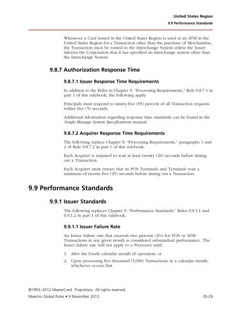 Maestro Global Rules (PDF) - MasterCard