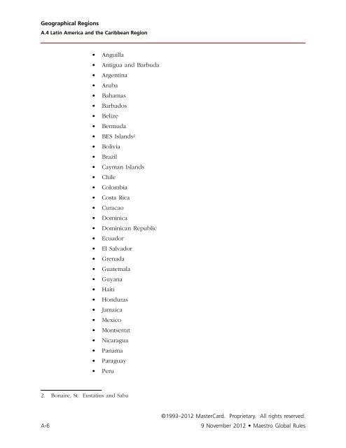 Maestro Global Rules (PDF) - MasterCard