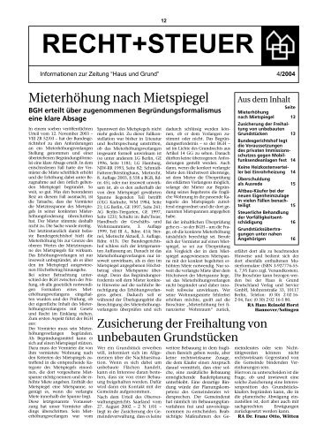 Ausgabe 4/04, PDF - Haus und Grund Düsseldorf