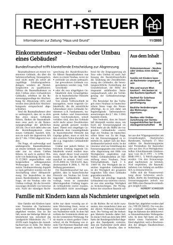 Ausgabe 11/05, als PDF - Haus und Grund Düsseldorf