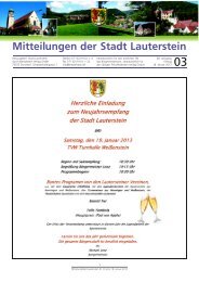 Mitteilungsblatt KW 3 - Lauterstein