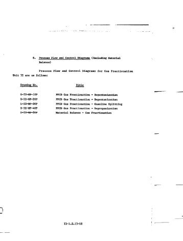 P E. Process Flow and Control Diagrams - Fischer-Tropsch Archive