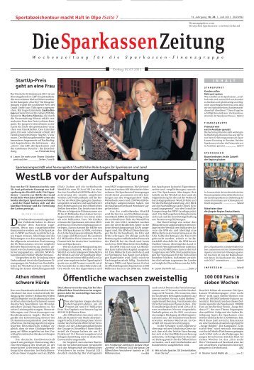 als PDF downloaden - Sparkassenzeitung