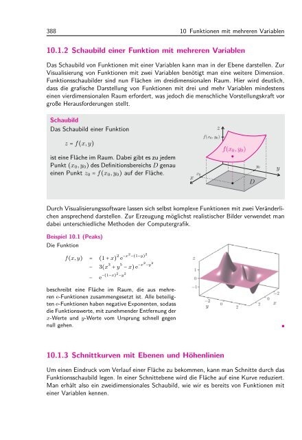 10 Funktionen mit mehreren Variablen - Science-Shop