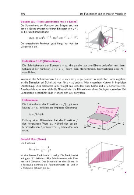 10 Funktionen mit mehreren Variablen - Science-Shop