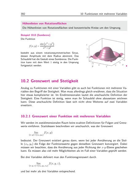 10 Funktionen mit mehreren Variablen - Science-Shop