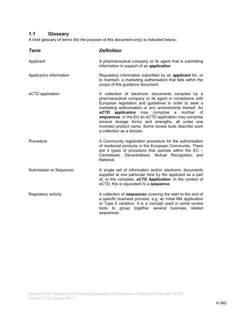 eCTD Guidance Document - eSubmission - Europa
