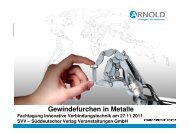 Gewindefurchen in Metalle