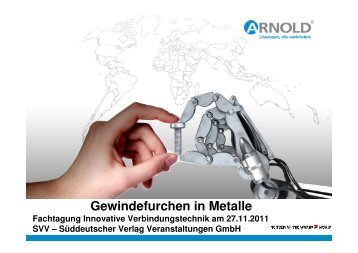 Gewindefurchen in Metalle