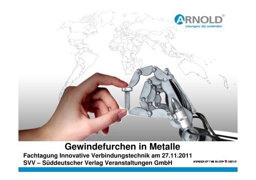 Gewindefurchen in Metalle