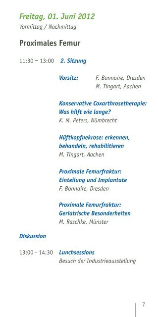 Download Flyer & Programm PDF - Klinik für Orthopädie und ...