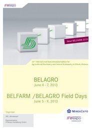 BELAGRO BELFARM /BELAGRO Field Days - IFW-Expo