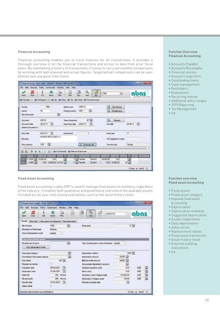 Product brochure abas ERP - ABAS Software AG