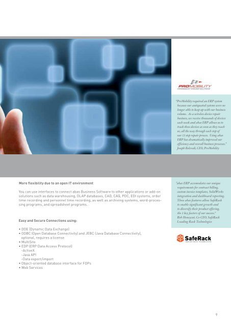Product brochure abas ERP - ABAS Software AG