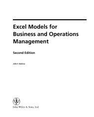 Excel Models for Business and Operations ... - Index of - Free