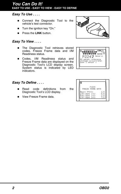 CanOBD2 Diagnostic Tool - Sears