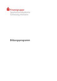 S Finanzgruppe Bildungsprogramm - Sparkassenakademie