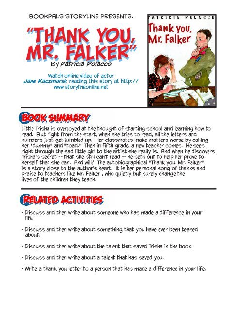 Thank You Mr Falker Storyline Online