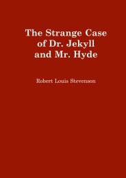 The Strange Case of Dr. Jekyll and Mr. Hyde - Anthony's Home Page